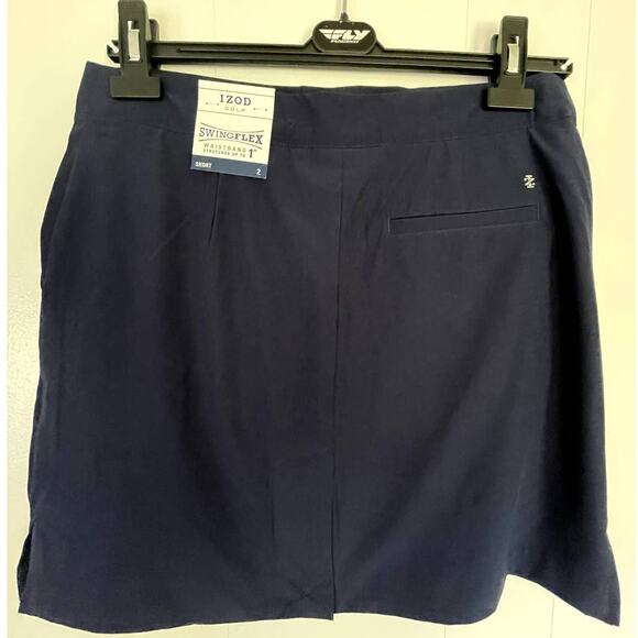 NWT IZOD SwingFlex Women's Golf Skort Navy Blue Size 2 - Picture 2 of 4